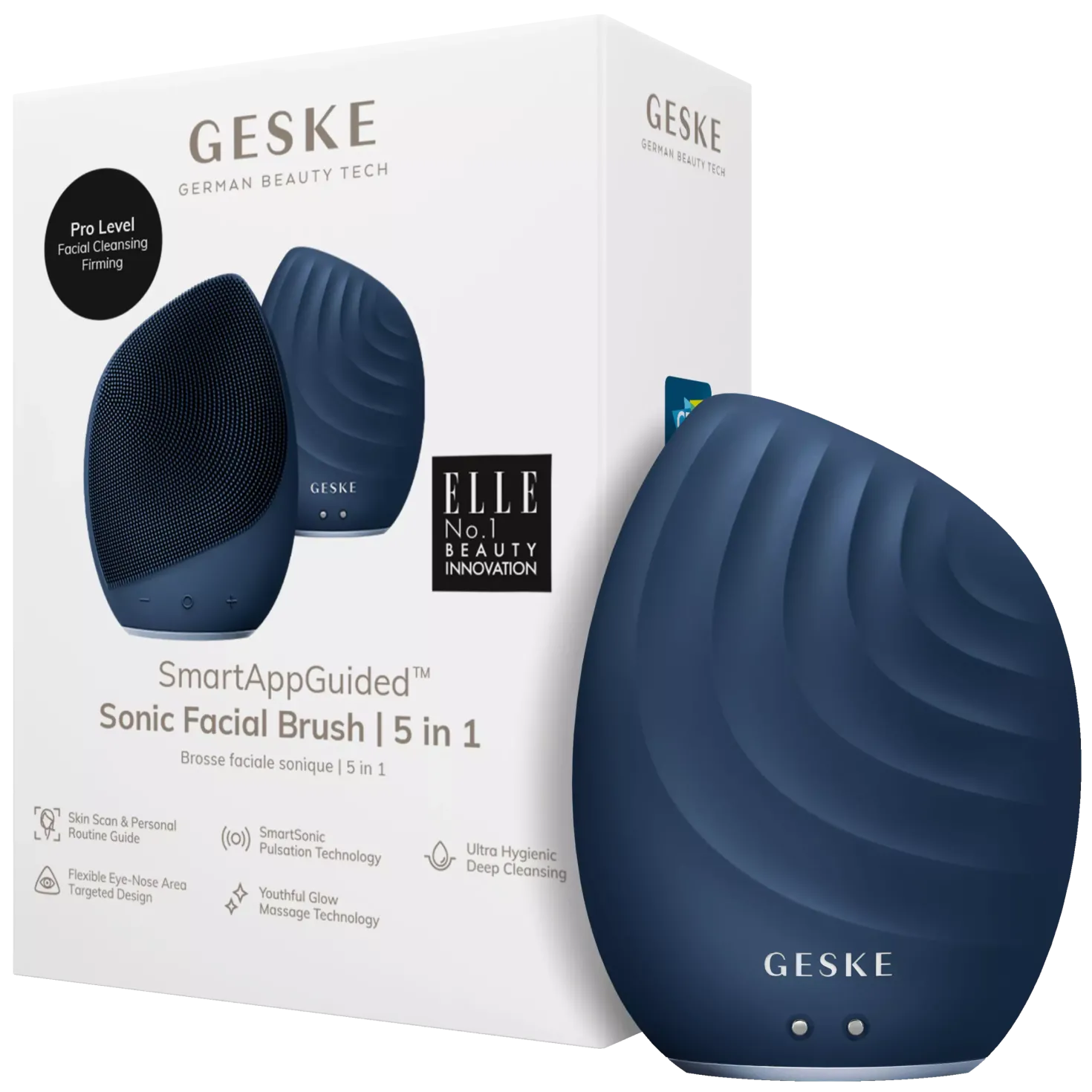 Geske5 in 1 Sonic Facial Brush Midnight