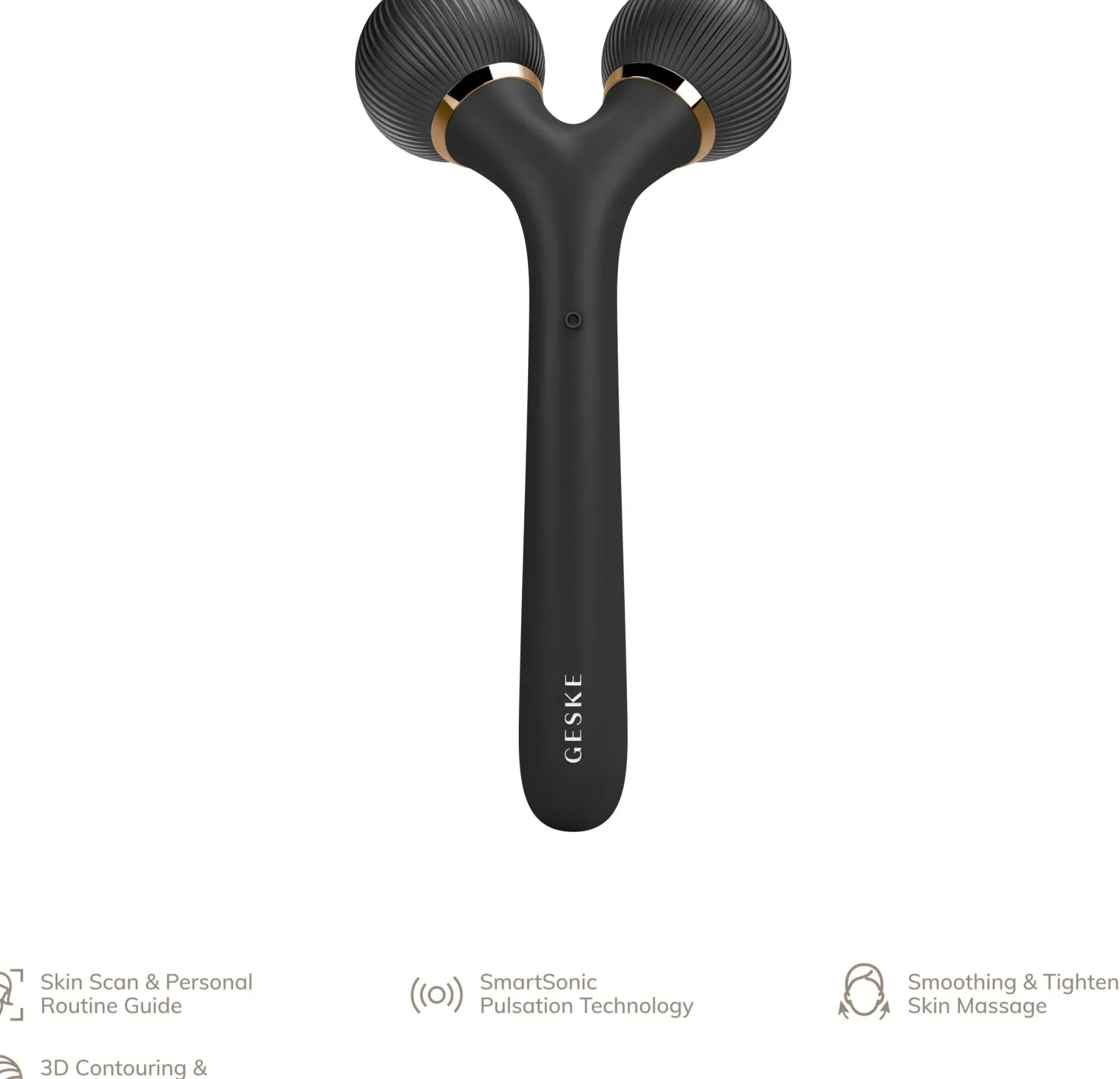 Geske Sonic Facial & Body Roller | 4 in 1 Gray