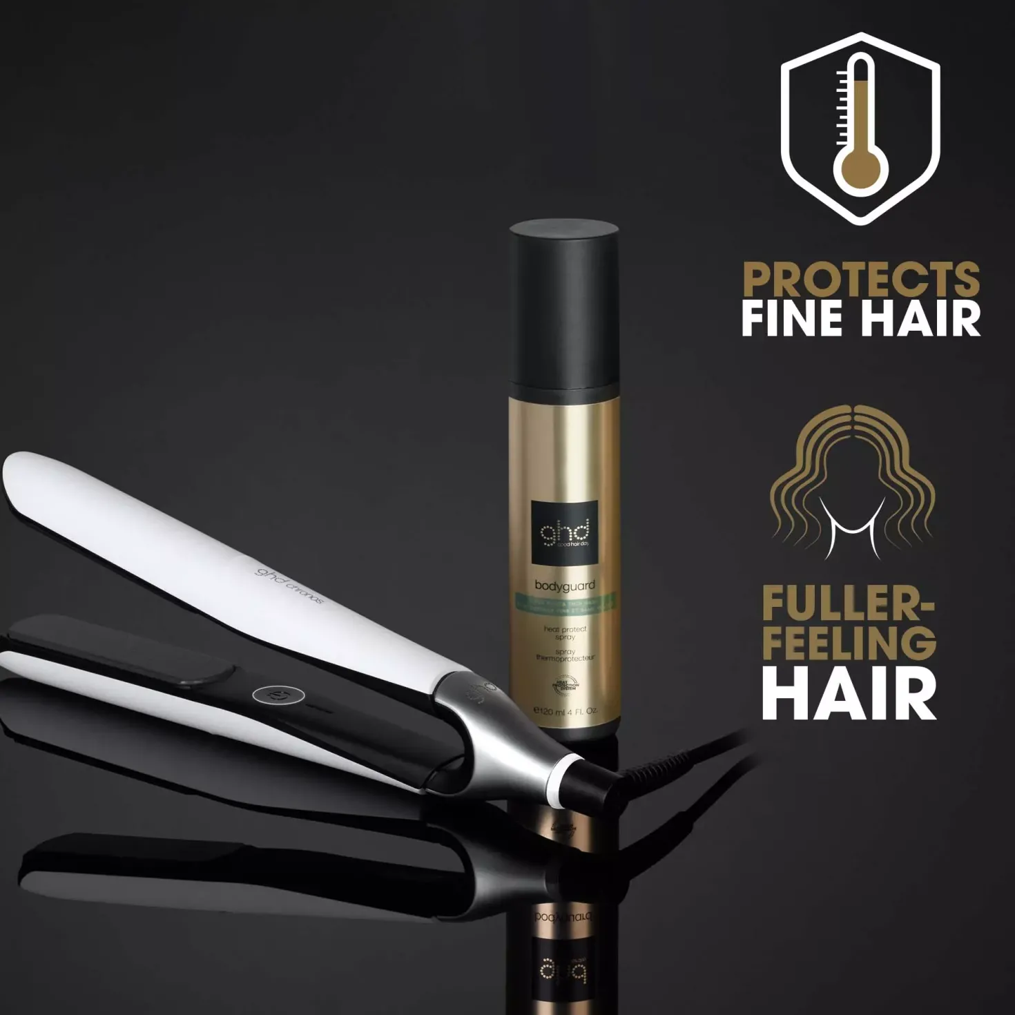 ghd Bodyguard Heat Protect Spray For Fine & Thin Hair 120 ml