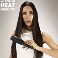 ghd Chronos Max Wide Plate Hair Straightener Black