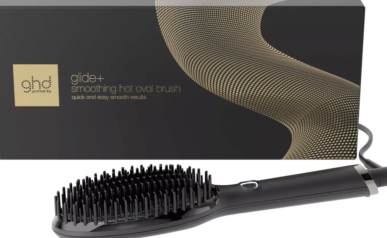 ghd Glide+ Smoothing Hot Brush - Black