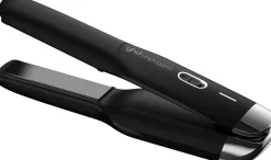 ghdUnplugged hair straightener in matte black