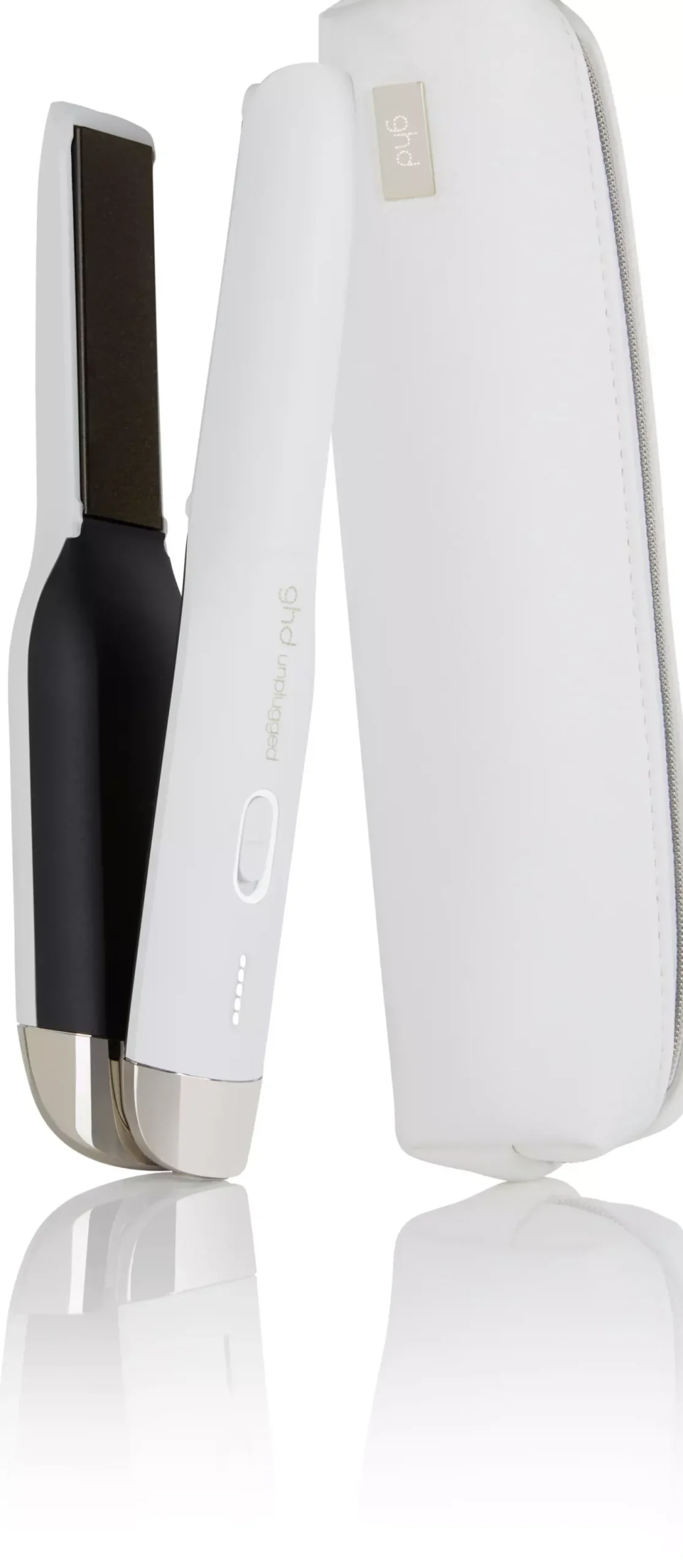 ghdUnplugged straightener in matte white
