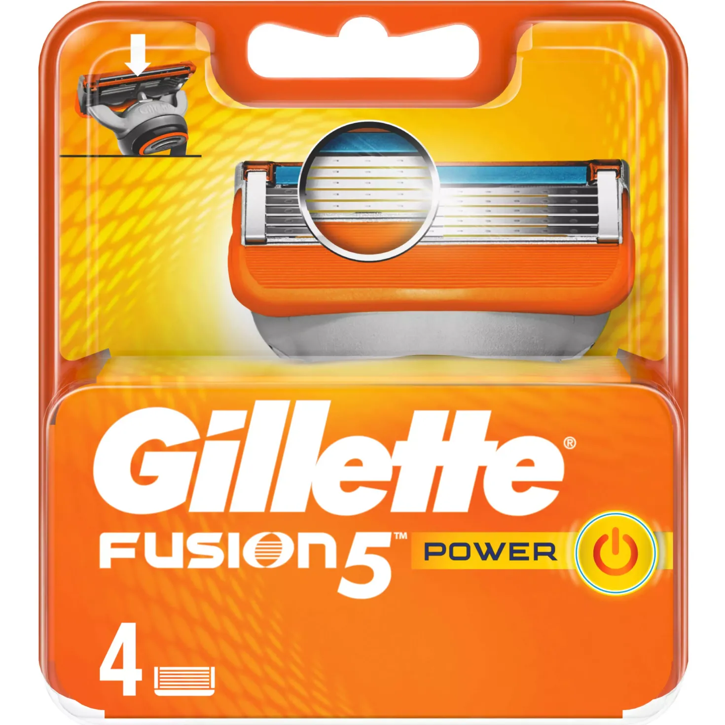 GilletteFusion5 Power Razor Blades 4-pack 4 stk