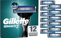 Gillette Mach3 Razor blades for men 12 count