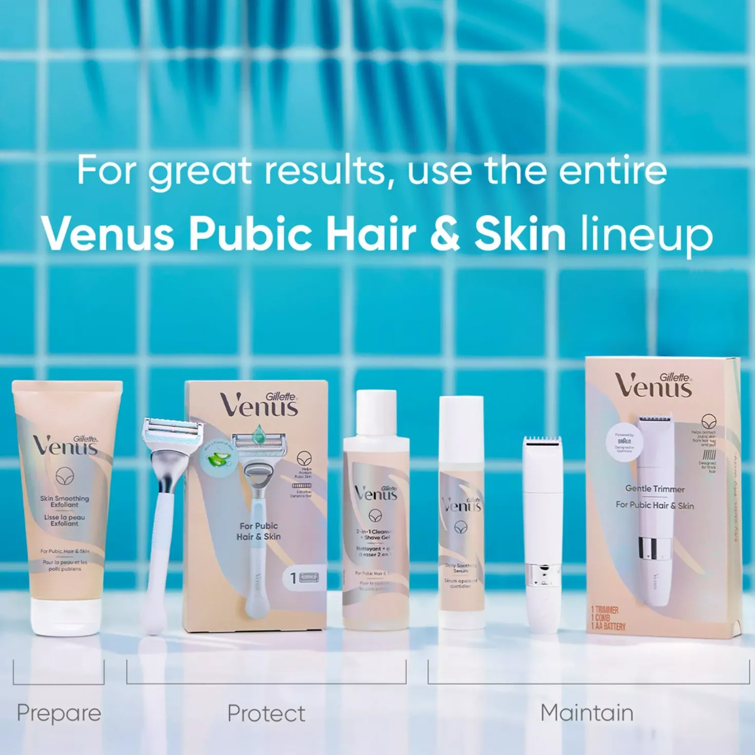 Gillette Venus Venus for Pubic Hair & Skin Gentle Trimmer