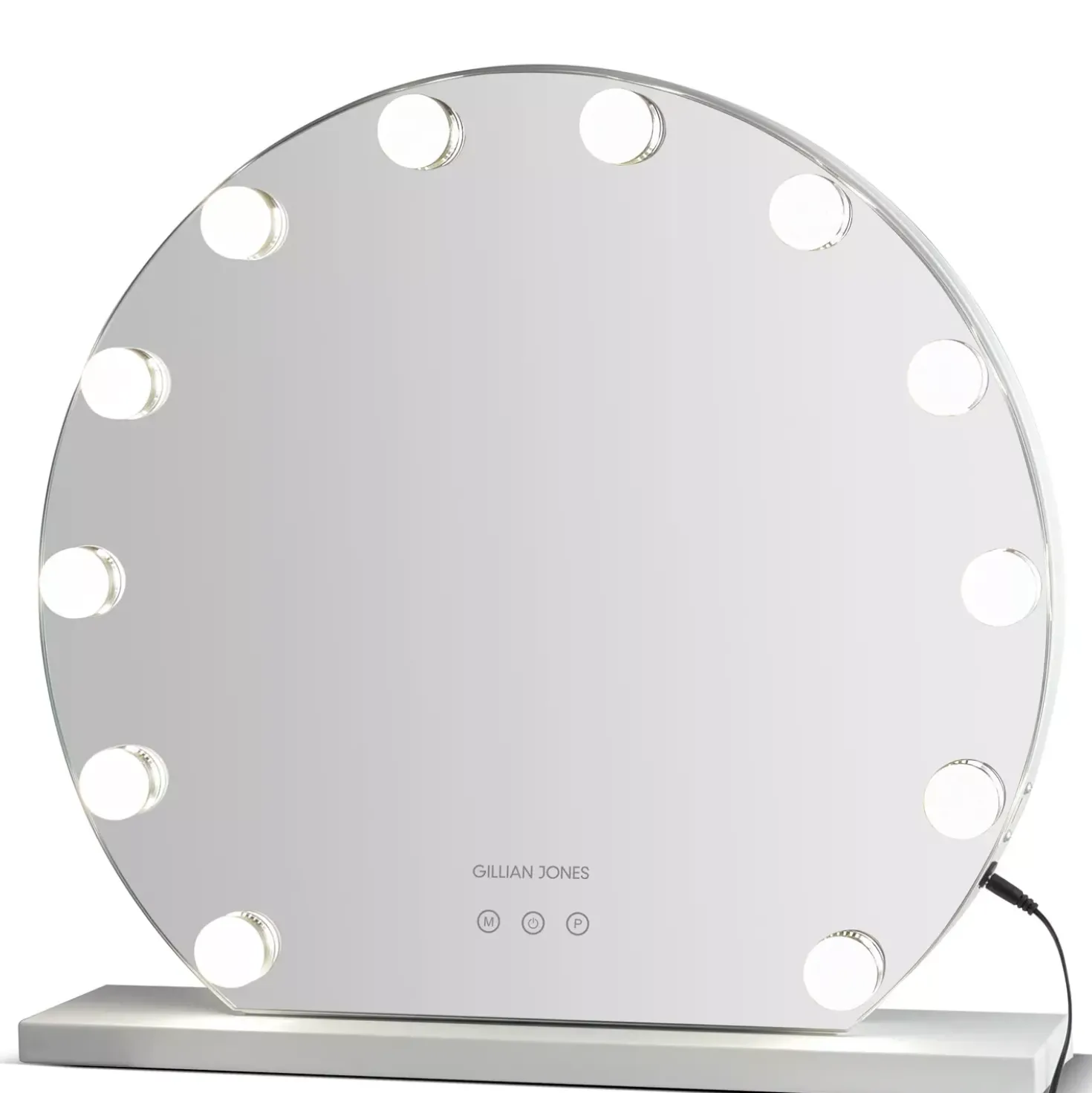 Gillian Jones 12 bulb Hollywood mirror with adjustable light