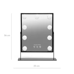 Gillian Jones Makeup Artist Mirror with 9 powerful LED bulbs Black