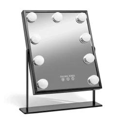 Gillian Jones Makeup Artist Mirror with 9 powerful LED bulbs Black