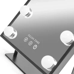 Gillian Jones Makeup Artist Mirror with 9 powerful LED bulbs Black