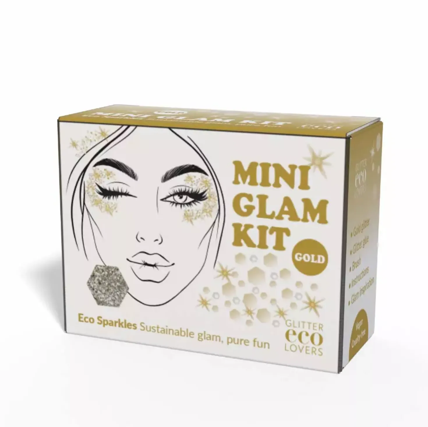 Glitter Eco Lovers Gold Mini Glam Kit