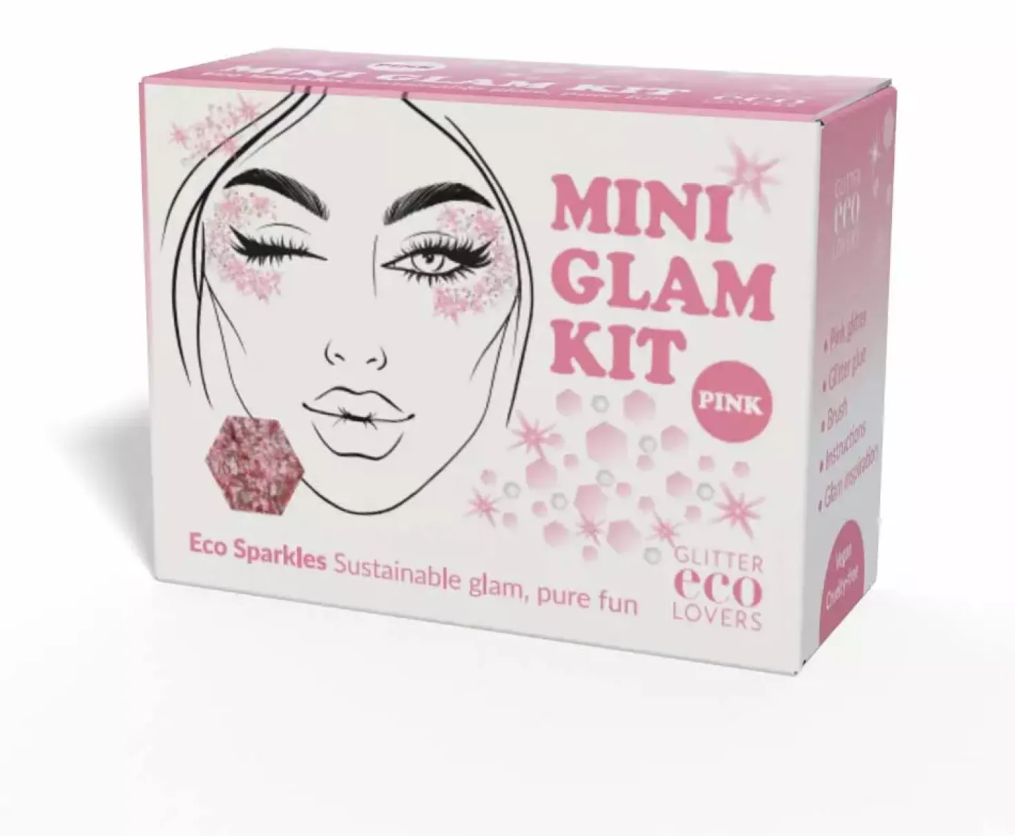 Glitter Eco Lovers Pink Mini Glam Kit