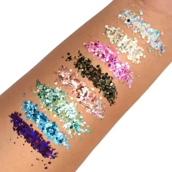Glitter Me Up Holographic Face & Body Glitter Gel Green Envy