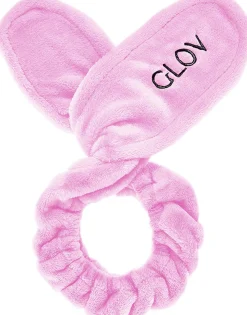 GLOV Bunny Ears Headband 2-In-1 Hair Protecting Headband And Hair Tie Pink