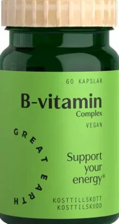 Great Earth B-vitamin Complex 60 stk
