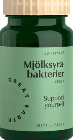 Great Earth Mjölksyrabakterier 60 stk