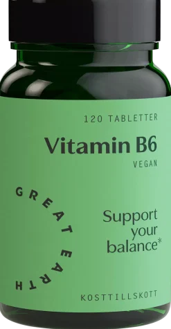Great Earth Vitamin B6 120 stk