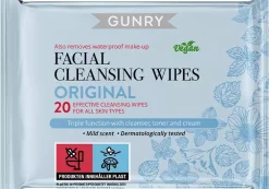 Gunry Facial Cleansing Wipes Original 20 stk