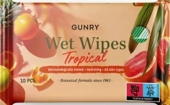 Gunry Wet Wipes Tropical 10 stk