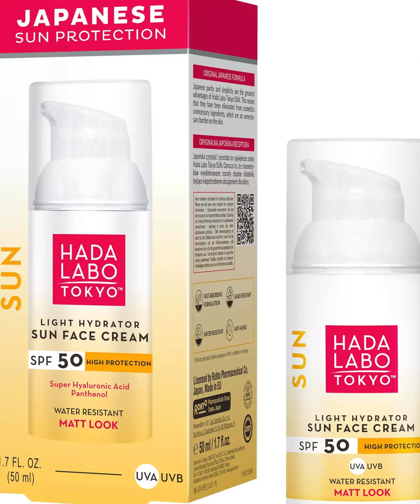 Hada Labo Tokyo Light Hydrator Sun Face Cream SPF 50 50 ml