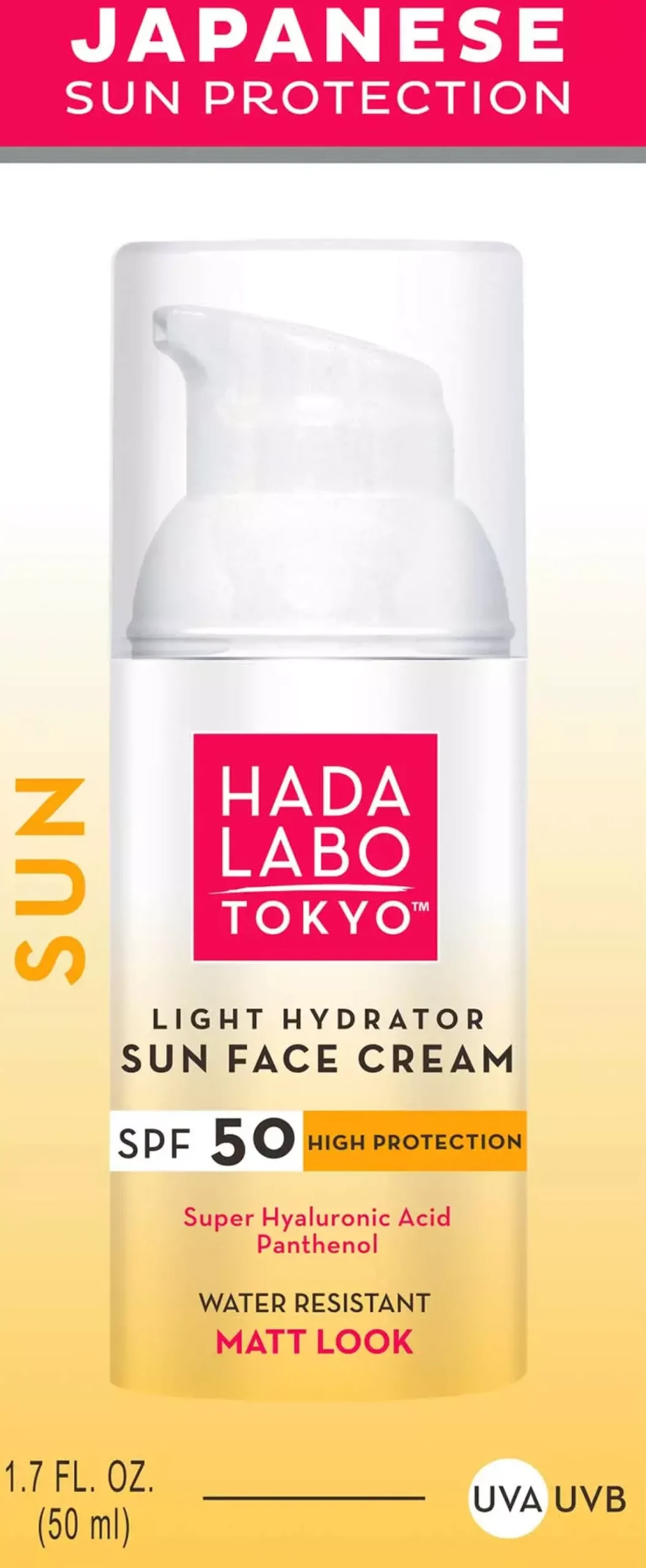 Hada Labo Tokyo Light Hydrator Sun Face Cream SPF 50 50 ml