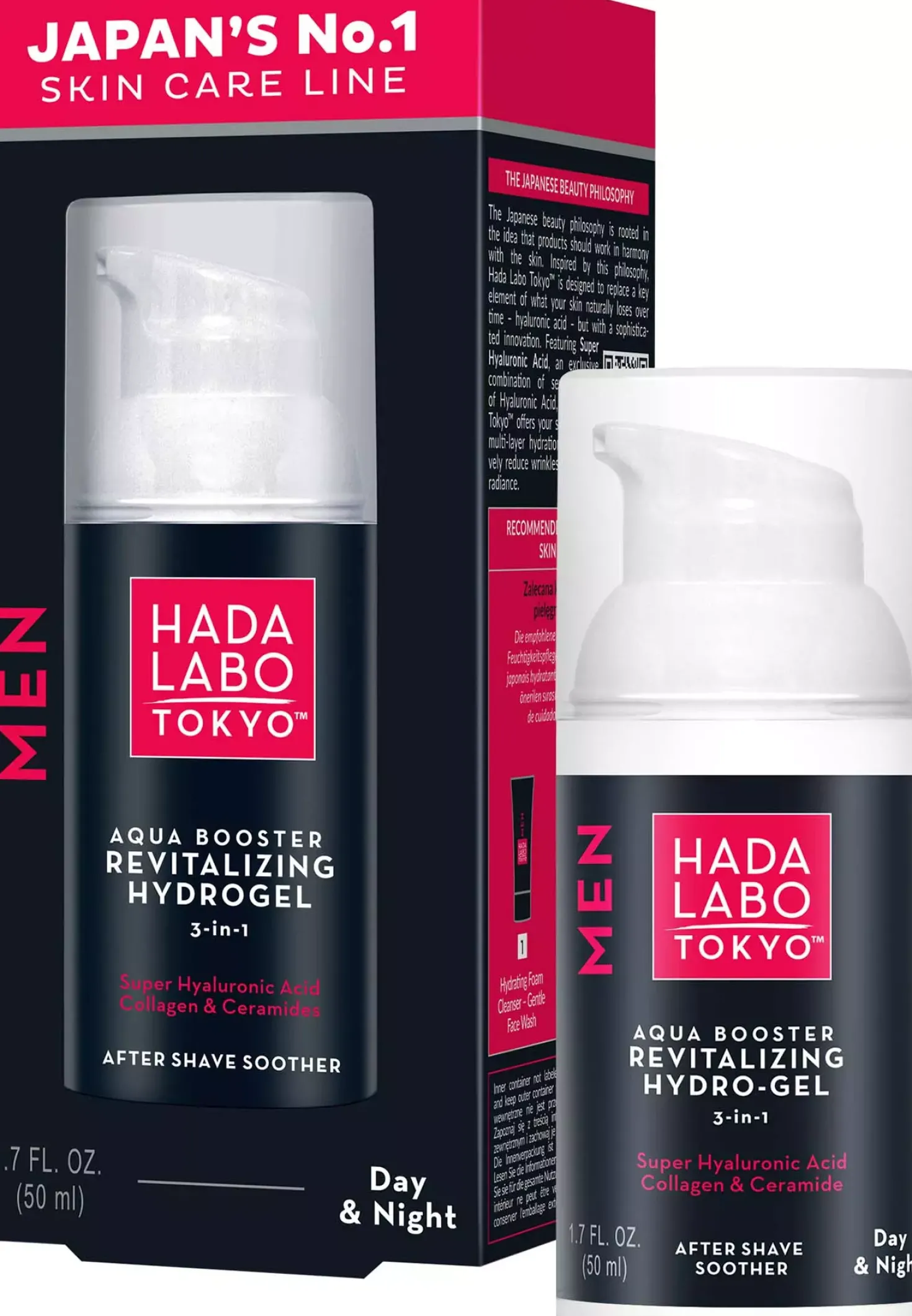 Hada Labo Tokyo MEN Aqua Booster Revitalizing Hydrogel 50 ml