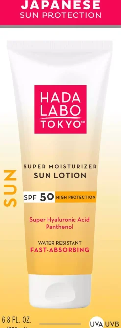Hada Labo Tokyo Super Moisturizer Sun Lotion SPF 50 200 ml