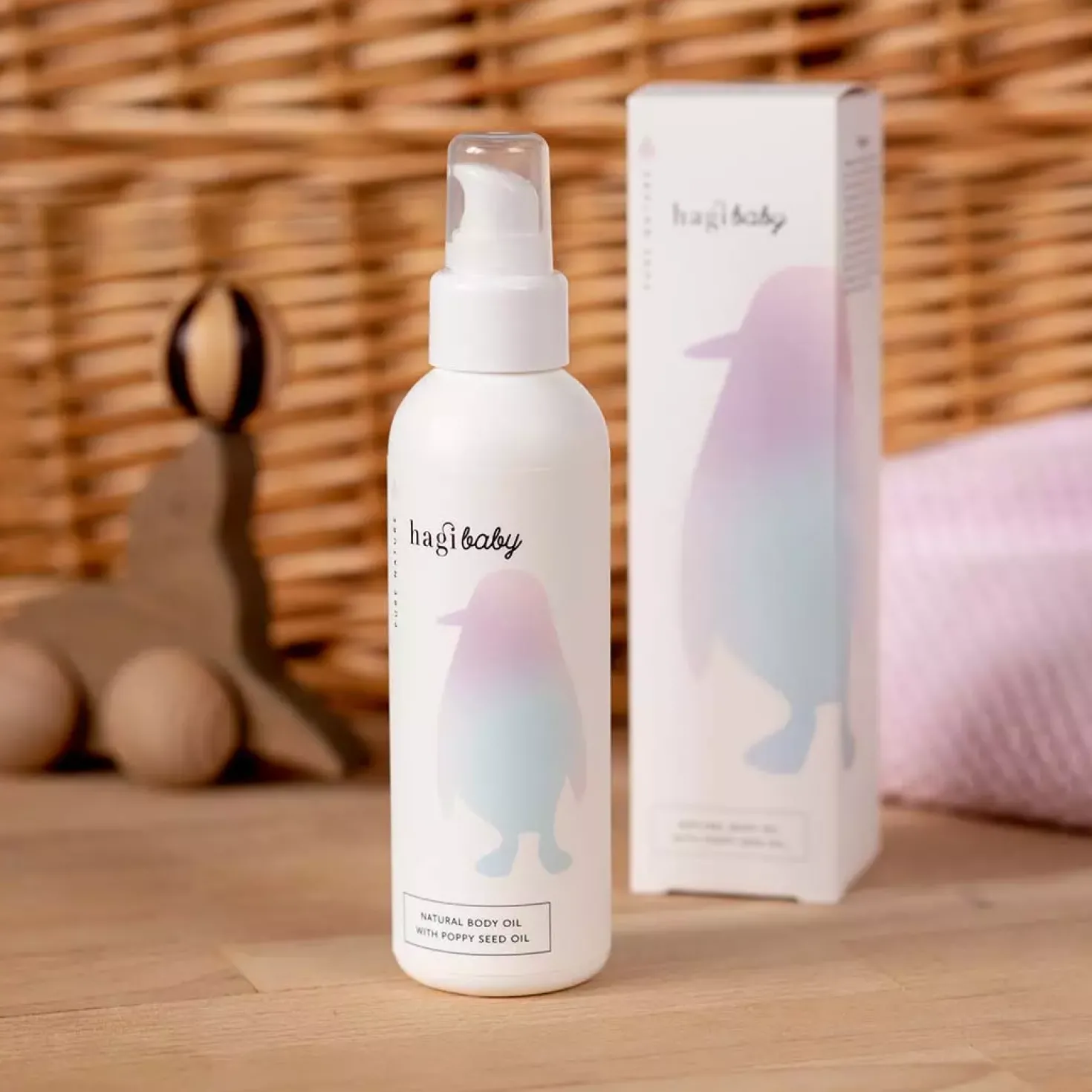 HagiBaby Natural Body Oil With Poppy Seed Oil 150 ml