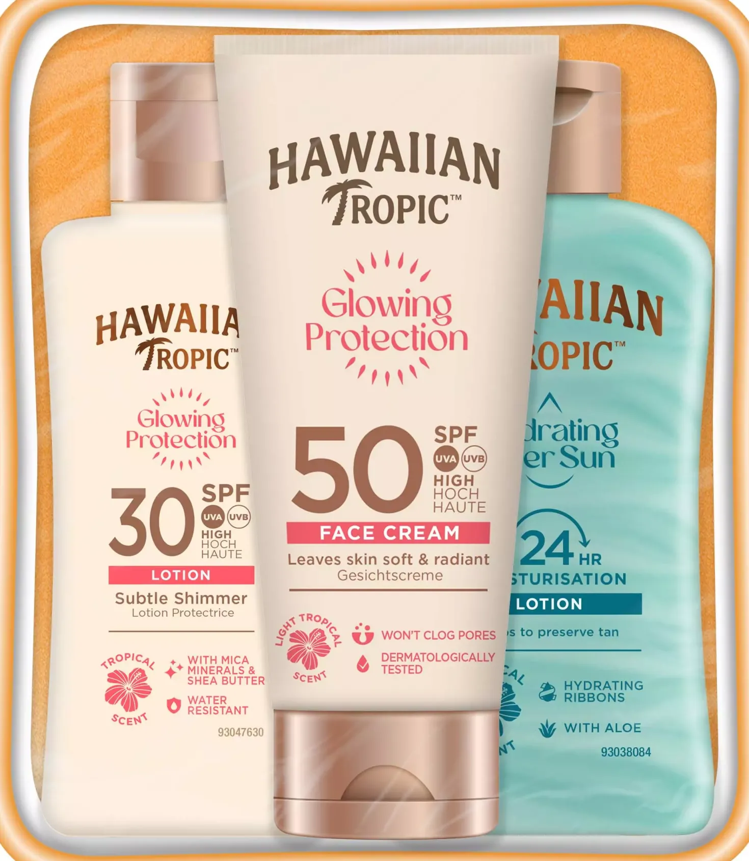 Hawaiian Tropic Amber Mini Set (Face/AS/Lotion)