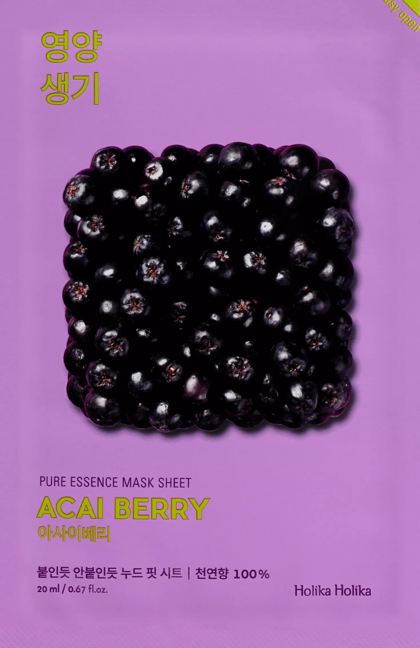 Holika Holika Pure Essence Mask Sheet Acai Berry 20 ml