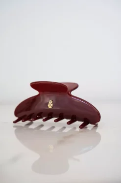 Ia Bon Hair Claw Burgundy