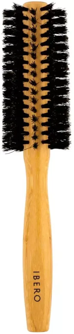 Ibero Round Hair Brush With Natural Bristles