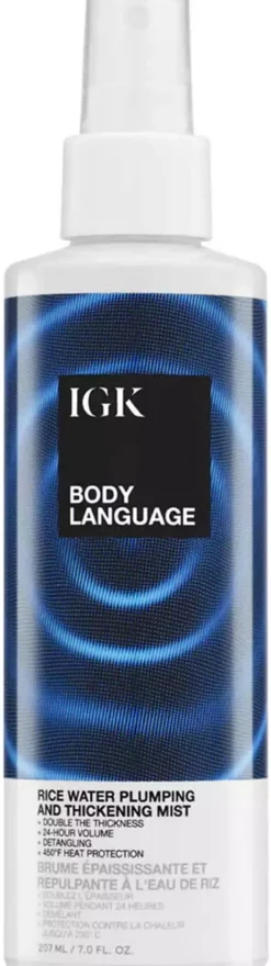 IGK Body Language Rice Water Plumping and Thickening Mist 207 ml