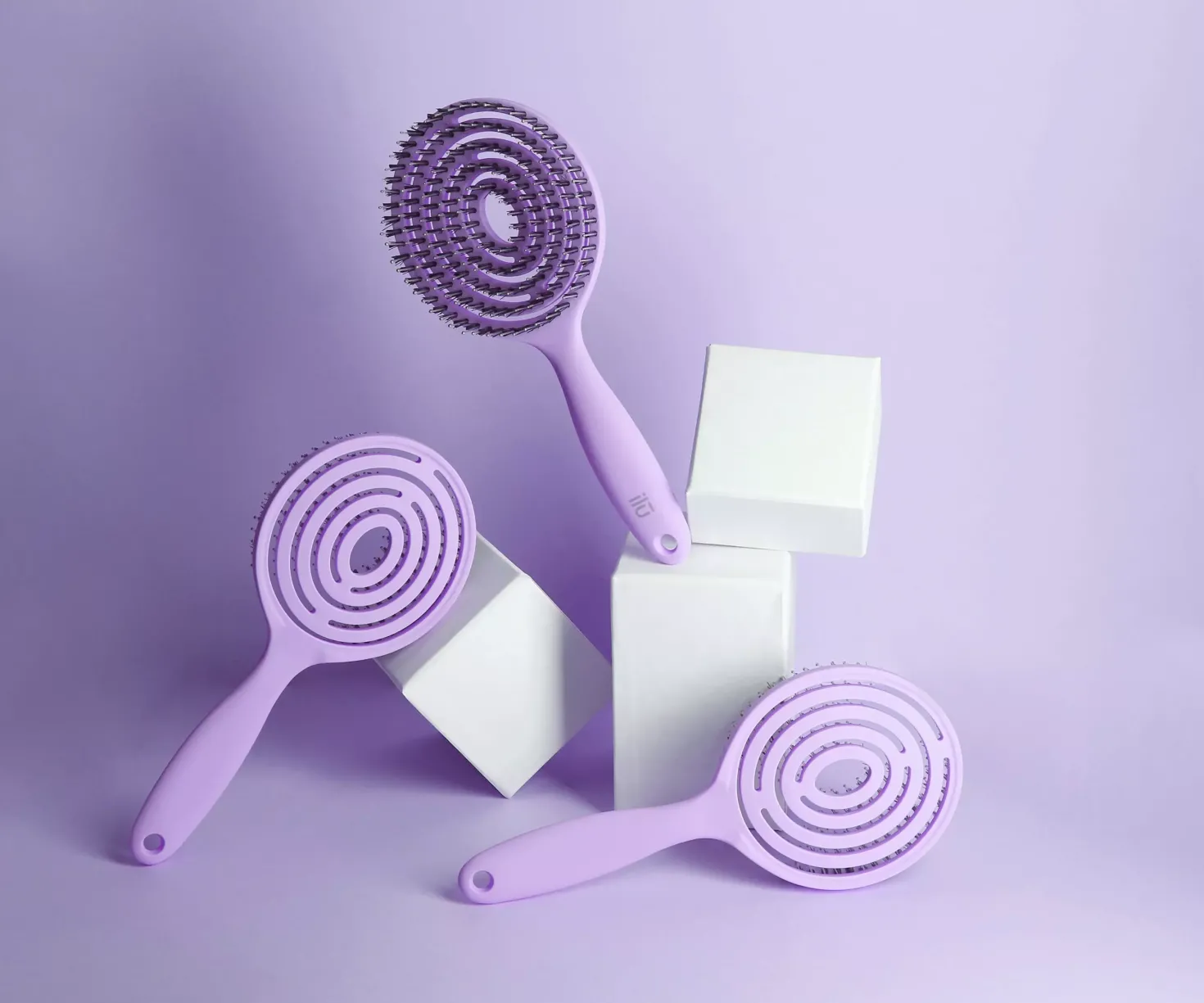 ilū Hairbrush Lollipop Pink