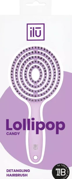 ilū Hairbrush Lollipop Purple