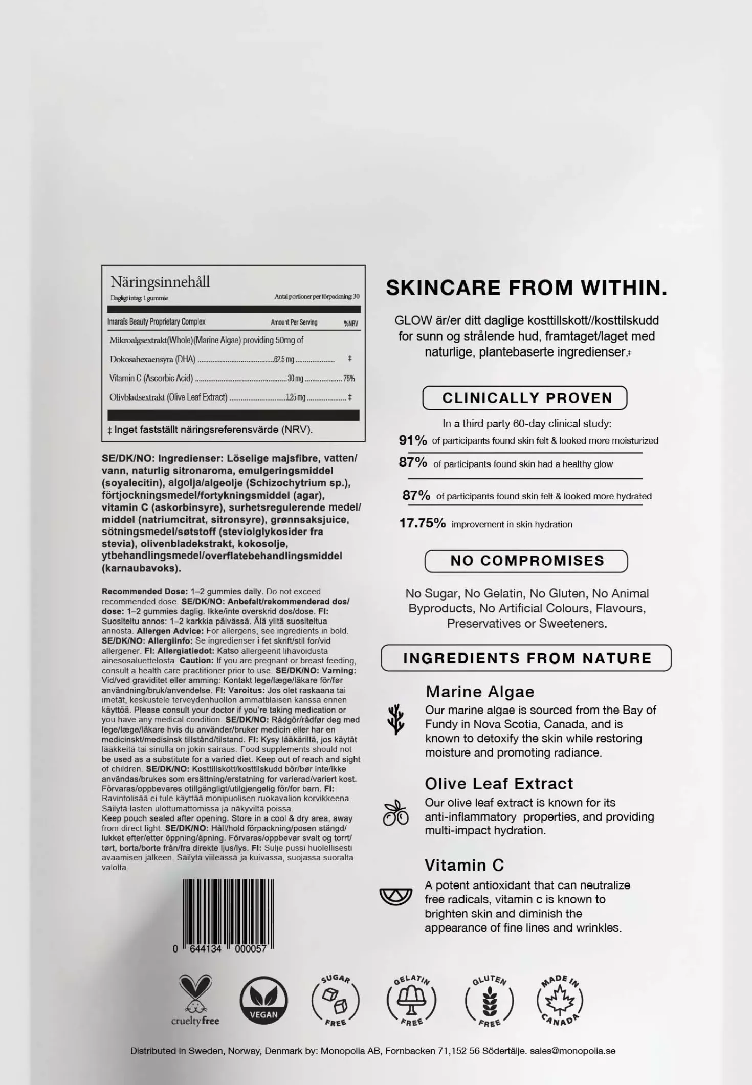 Imaraïs Beauty Glow Skincare Gummies 30-pack