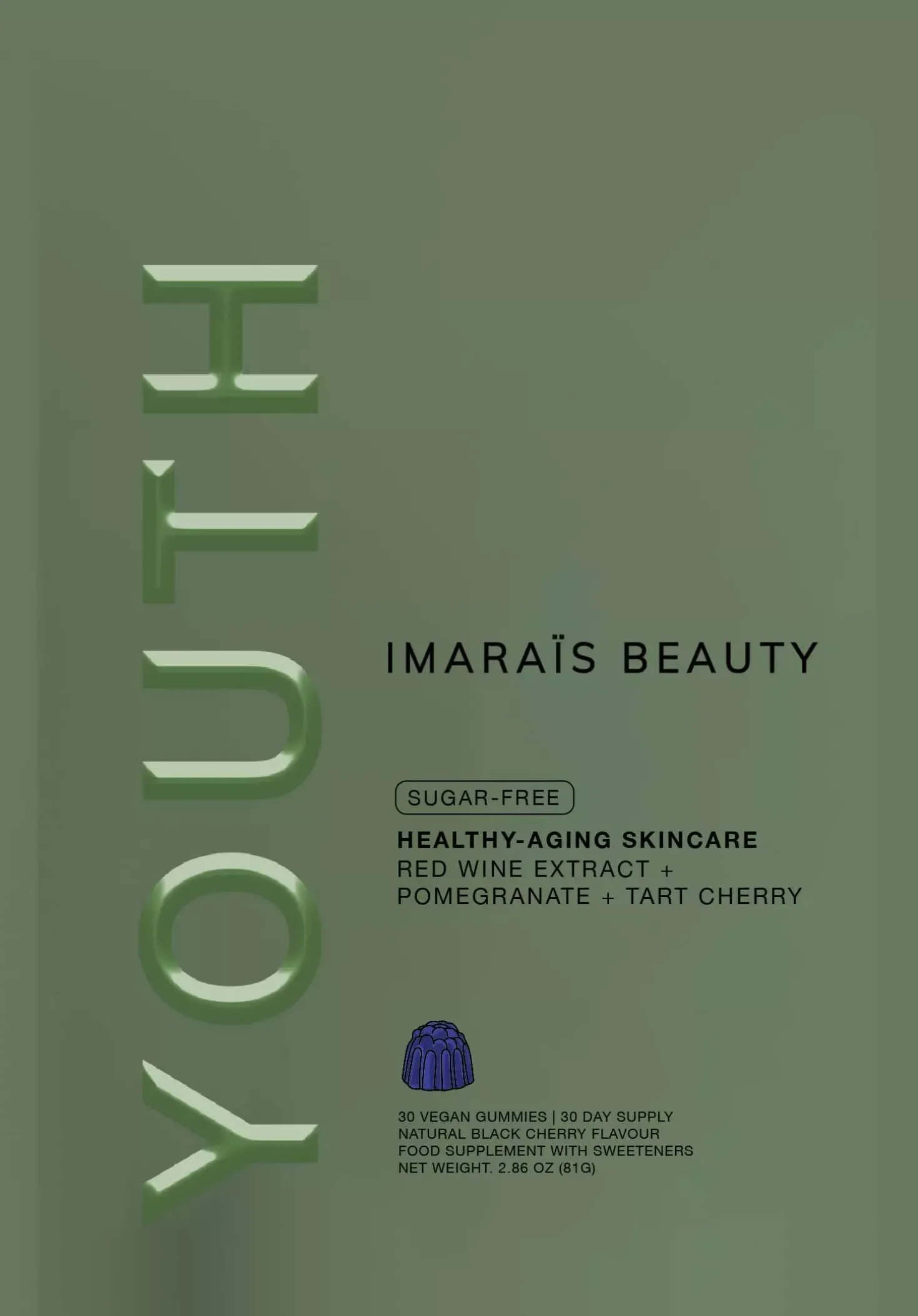 Imaraïs Beauty Youth Healthy Aging Skincare Gummies 30-pack