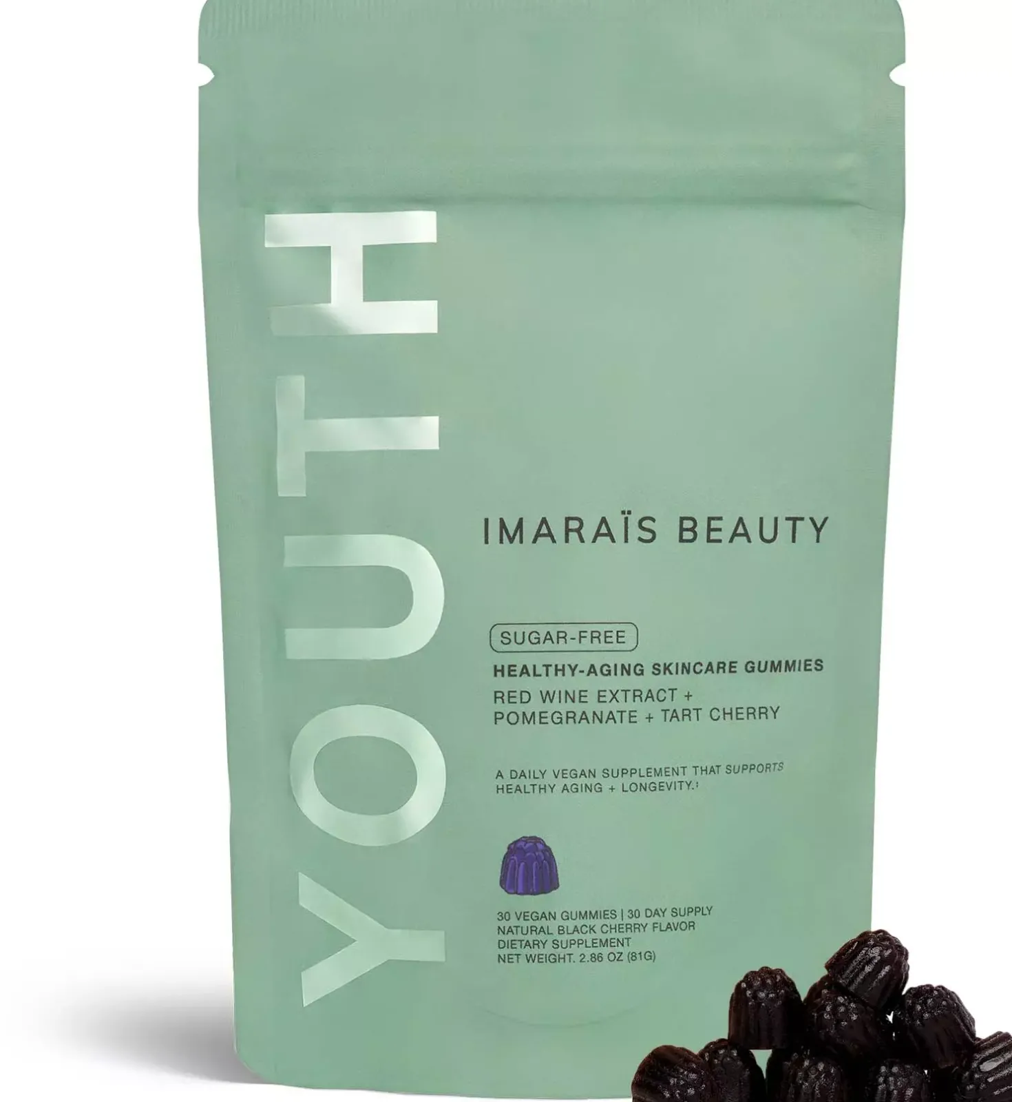 Imaraïs Beauty Youth Healthy Aging Skincare Gummies 30-pack