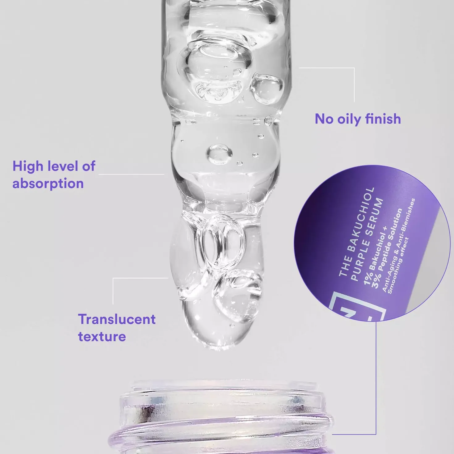 3INA The Bakuchiol Purple Serum 30 ml