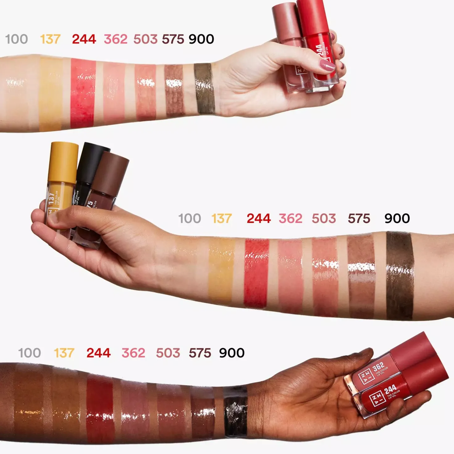 3INA The Color Lip Oil 900 Black