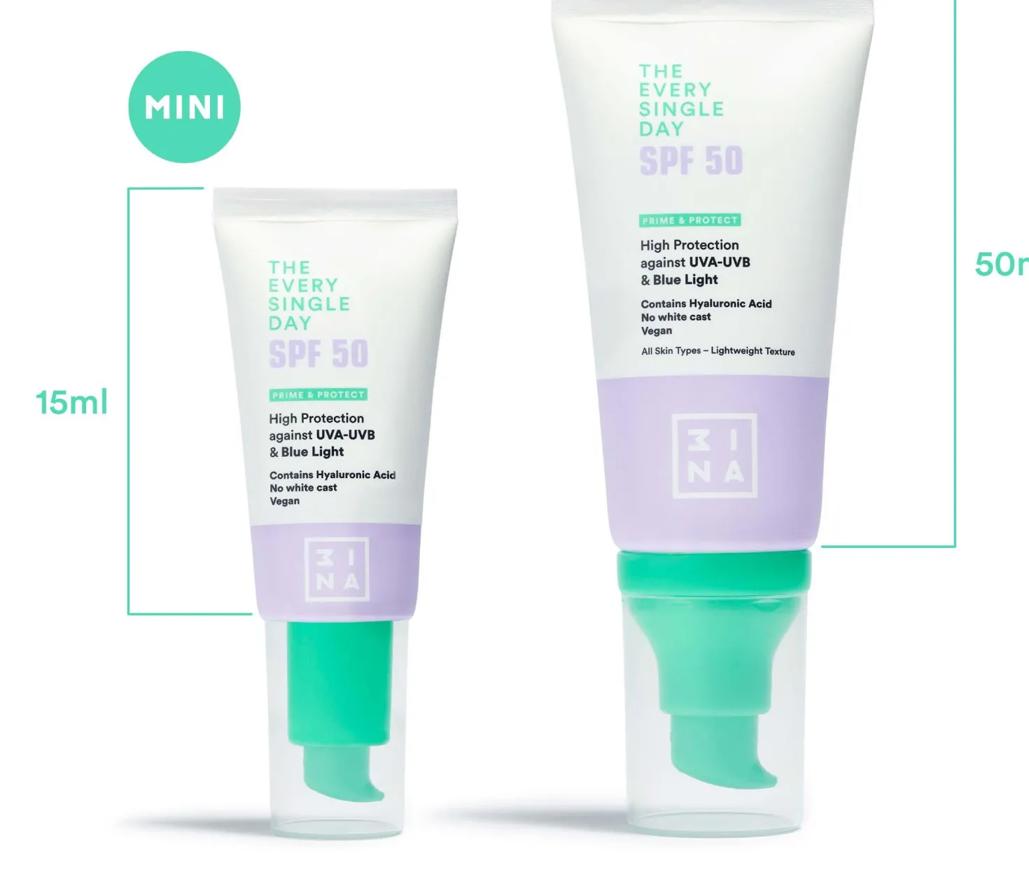 3INA The Every Single Day SPF50 Mini 15 ml