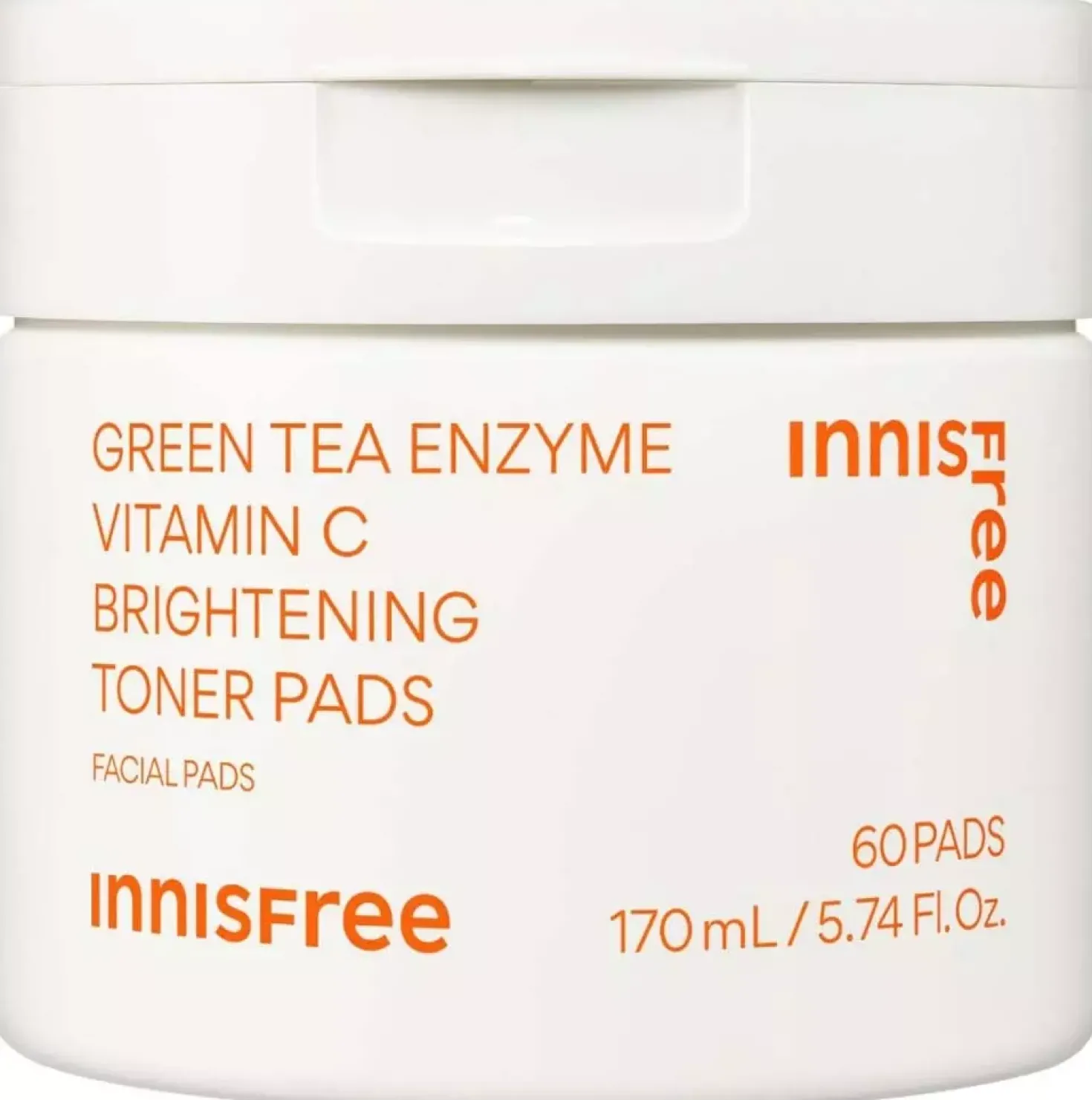 Innisfree Green Tea Vitamin C Brightening Toner Pads 60 stk
