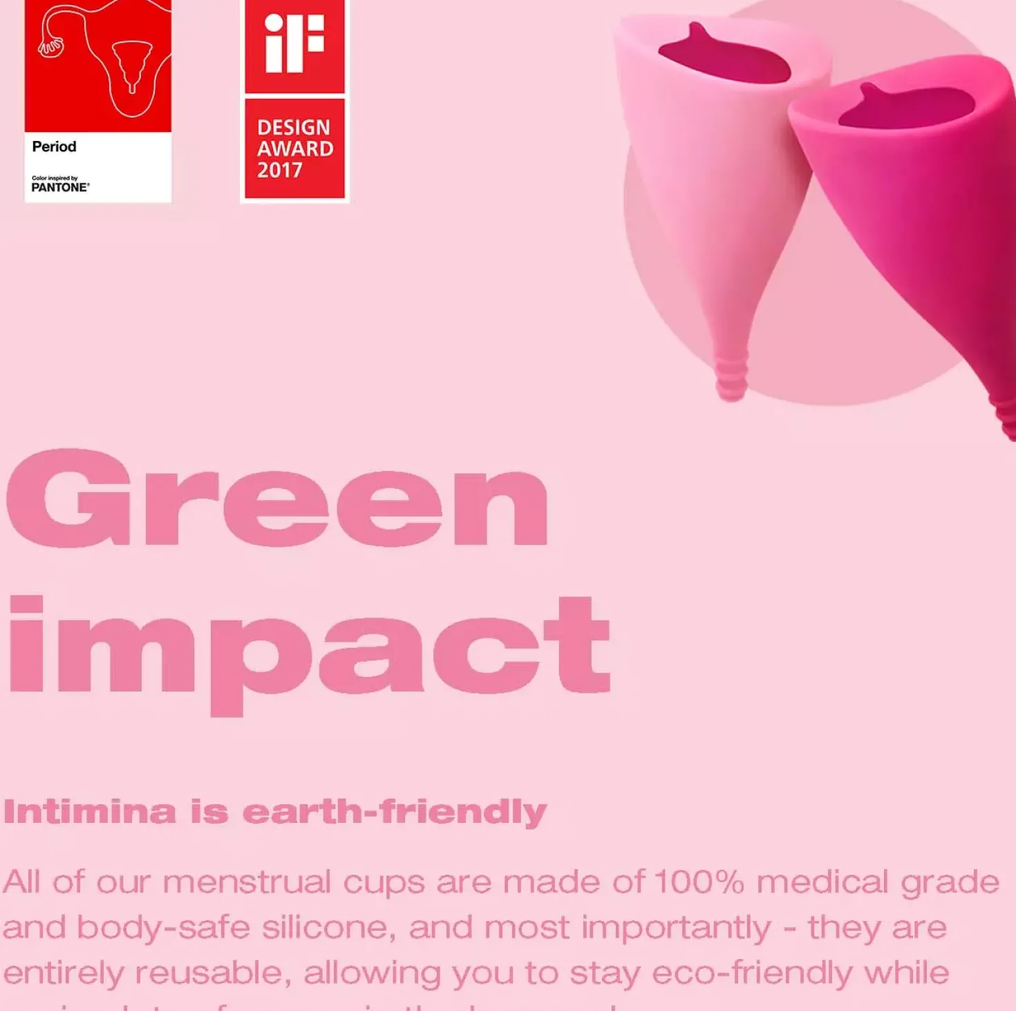 INTIMINA Lily Cup A window Menstrual cup A