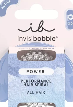 InvisibobbleActive Power Performance Hair Spiral 3 pcs Crystal Clear