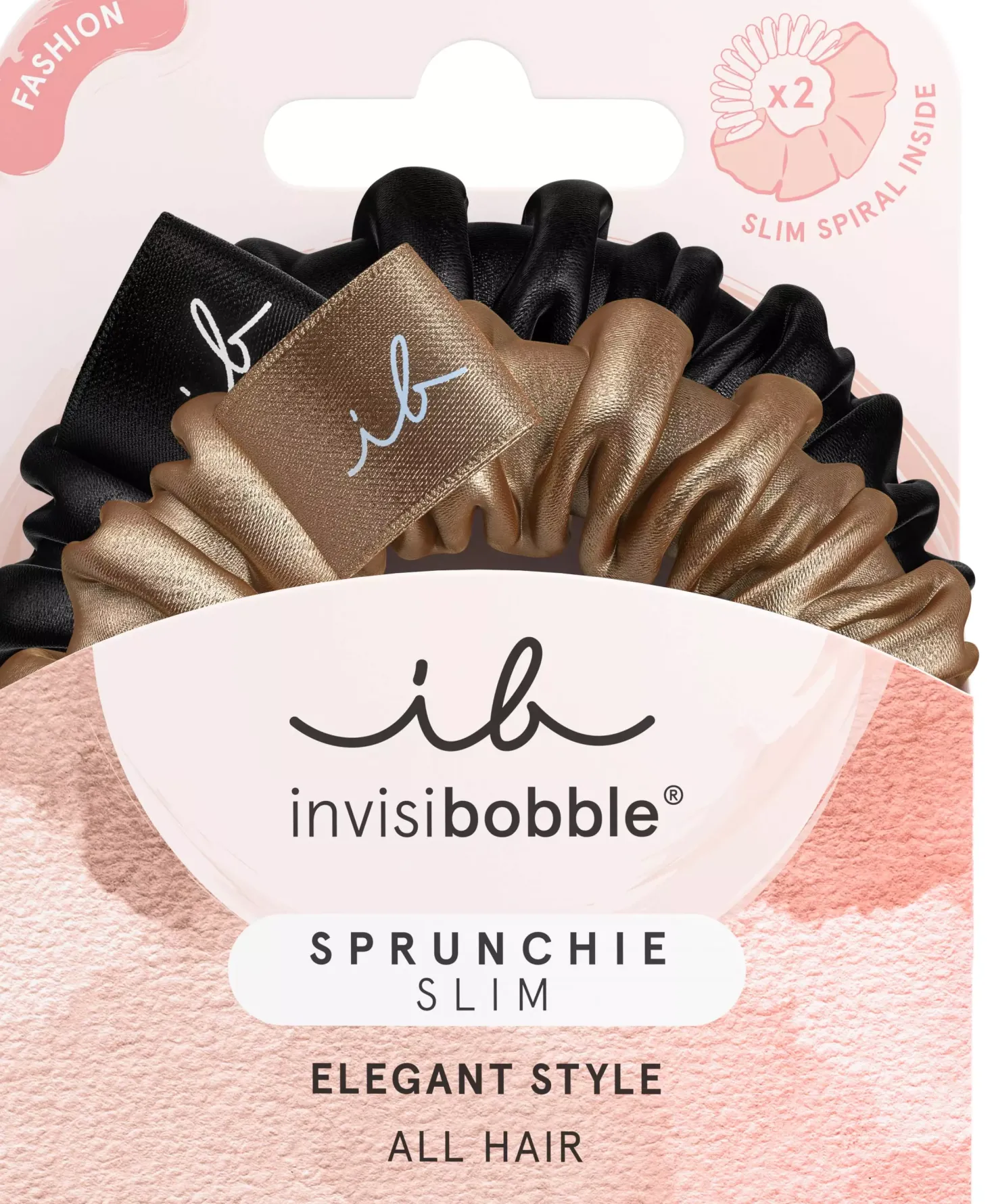 Invisibobble Sprunchie Slim 2 pcs True Golden