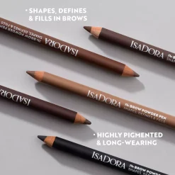 IsaDora The Brow Powder Pen, Shapes, Defines & Fills 02 Dark Brown