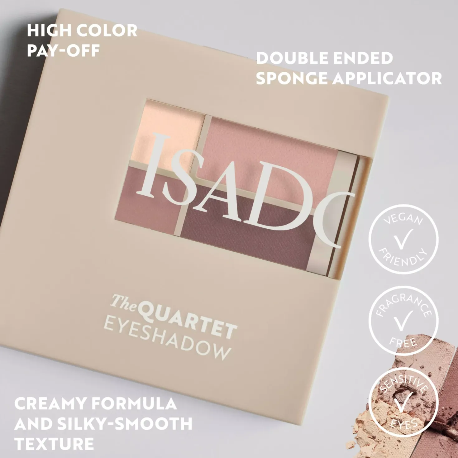 IsaDora The Eyeshadow Quartet 01 Muddy Nudes