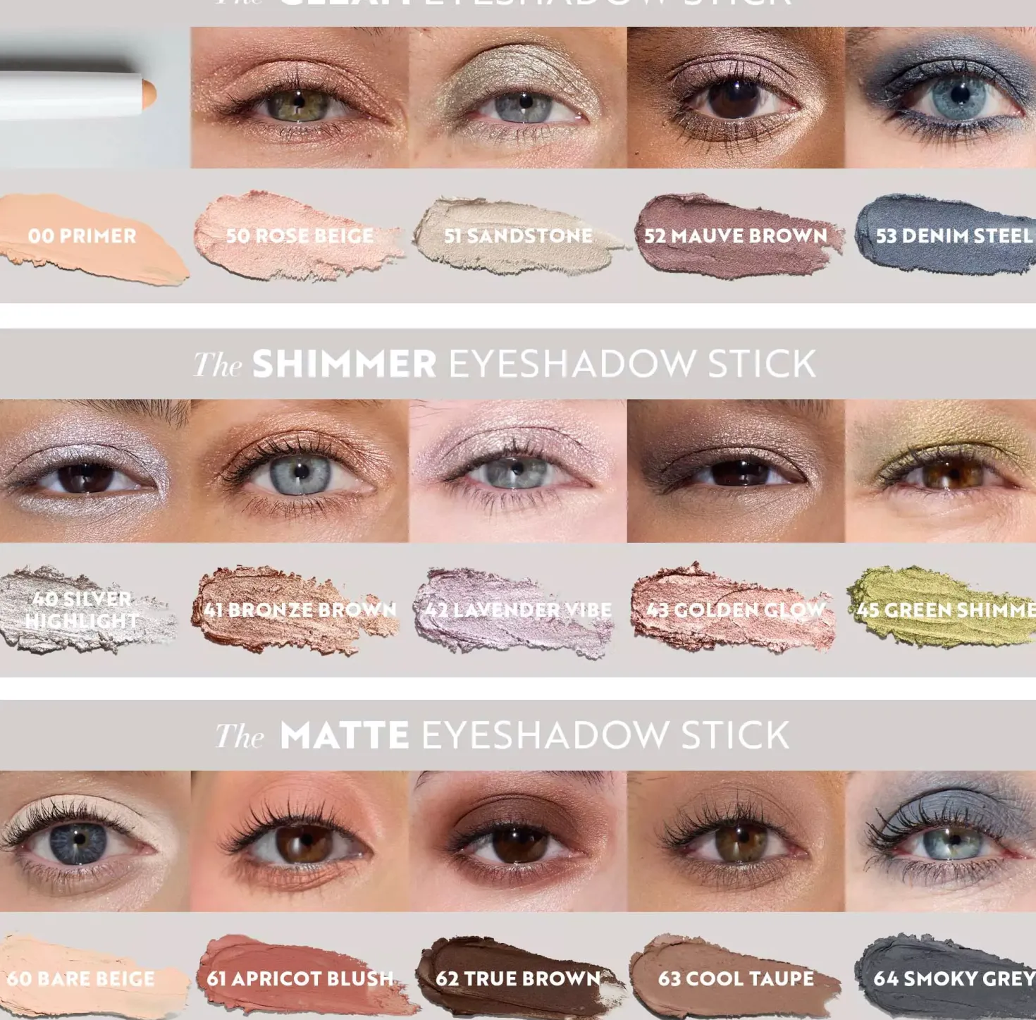 IsaDora The Gleam Eyeshadow Stick Longwear & Water-Resistant 52 Mauve Brown