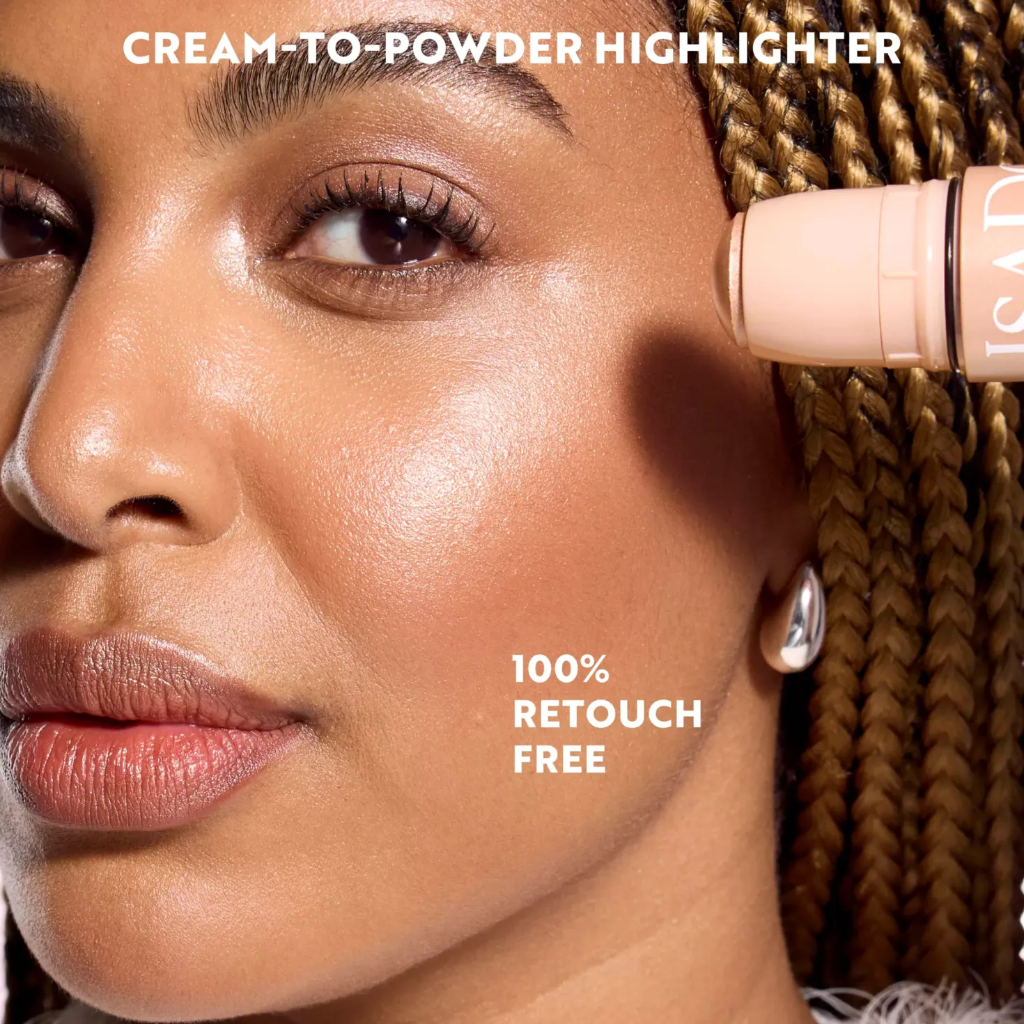 IsaDora The Highlight Stick Cream-to-Silky Powder 66 Rose Gold