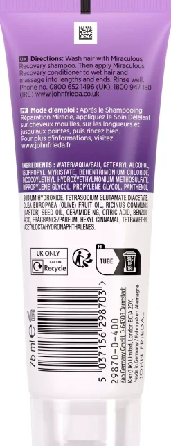 John FriedaFrizz Ease Miraculous Recovery Conditioner 75 ml